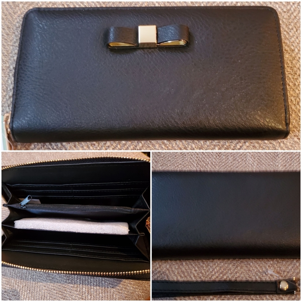 Faux leather Vegan Friendly Wristlet Wallet